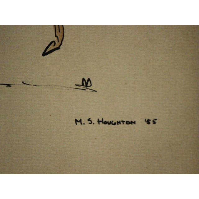 "Rearing Colt" in Gilt Bamboo Frame For Sale - Image 5 of 5