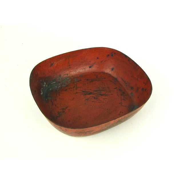 Red Marie Zimmermann Arts and Crafts Metal Box With Red Patina, Circa 1915 For Sale - Image 8 of 10