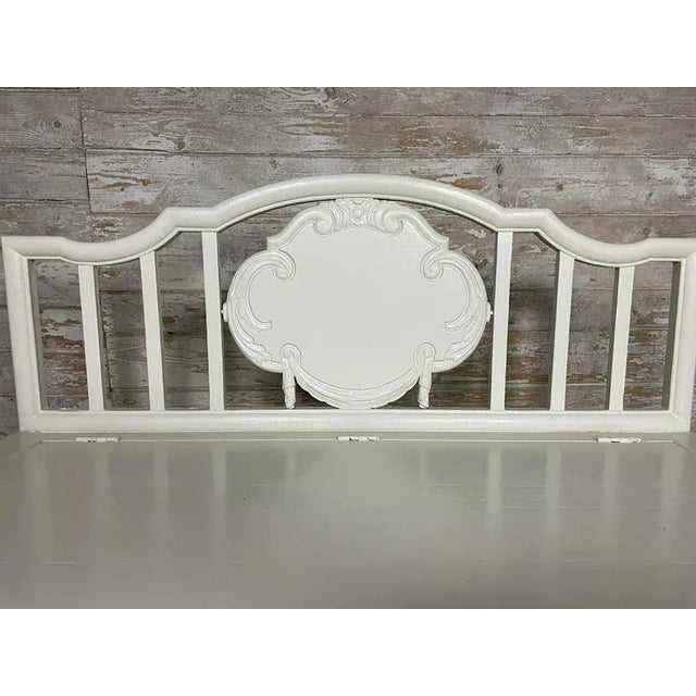 Vintage bench with storage space, newly painted.