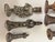 Vintage Persian Khatam Marquetry Chess Set With Figural Metal Pieces, Circa 1950 For Sale - Image 9 of 18
