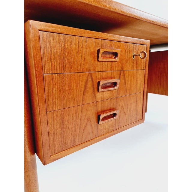 Danish Teak Desk by Ib Kofod Larsen, 1960s For Sale - Image 9 of 12