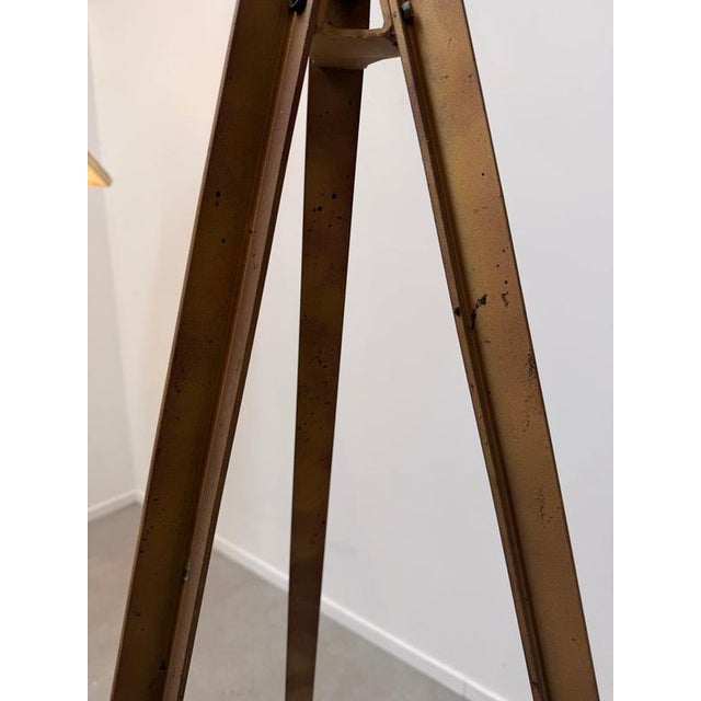 Large Vintage Adjustable Tripod Floor Lamp For Sale - Image 6 of 10