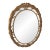 Vintage Carolina “Palm Frond” Oval Wall Mirror For Sale