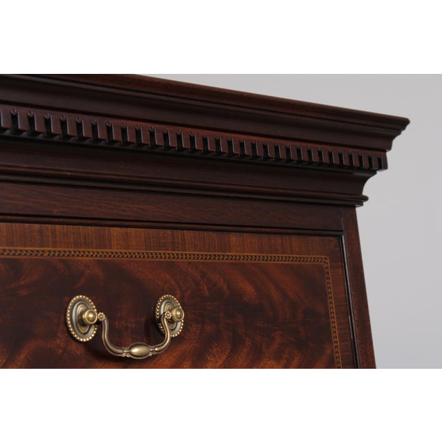 Henkel Harris Nancy Whit Inlaid Mahogany Chest For Sale - Image 13 of 16