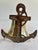 Vintage Solid Brass Anchor Bell With Rope Pull For Sale - Image 9 of 9