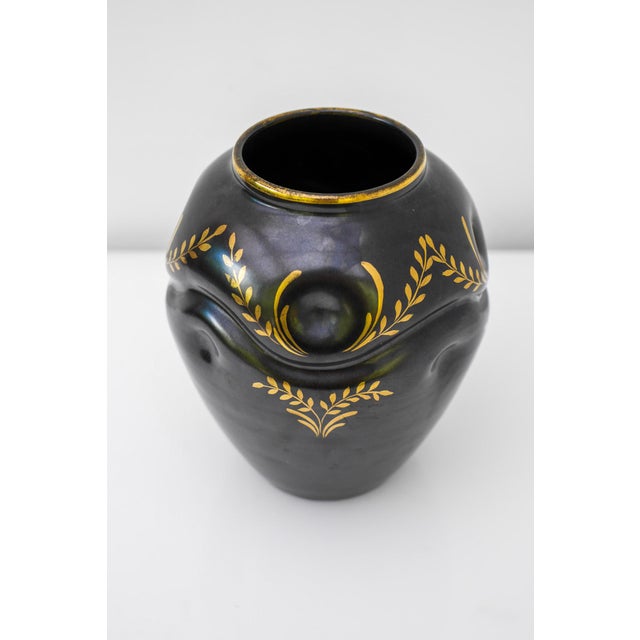 Swedish Grace Art Deco Vase by Harald Östergren for Upsala Ekeby, Sweden, 1930s For Sale - Image 13 of 16