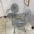1930’s Francois Carre Sunburst Garden Arm Chairs - a Pair For Sale - Image 10 of 10
