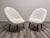 Mid-Century White Wool Armchairs, Set of 2 For Sale - Image 13 of 17