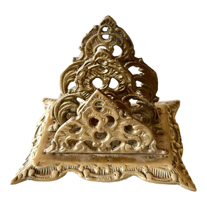 Antique Brass Letter Holder