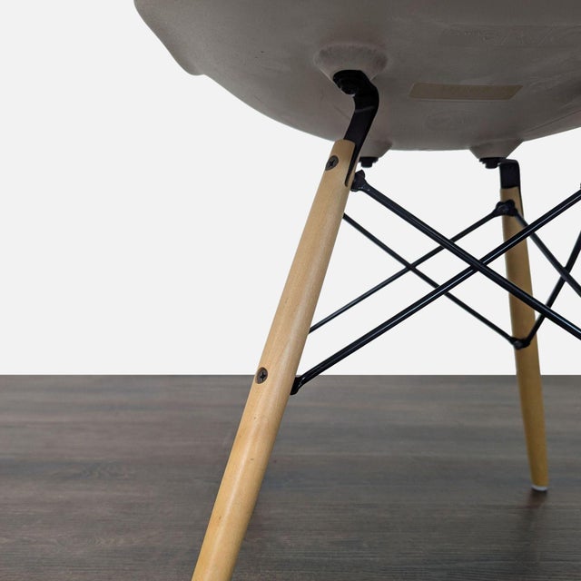 Plastic Set of Six Herman Miller Eames Molded Plastic Side Chairs For Sale - Image 7 of 10