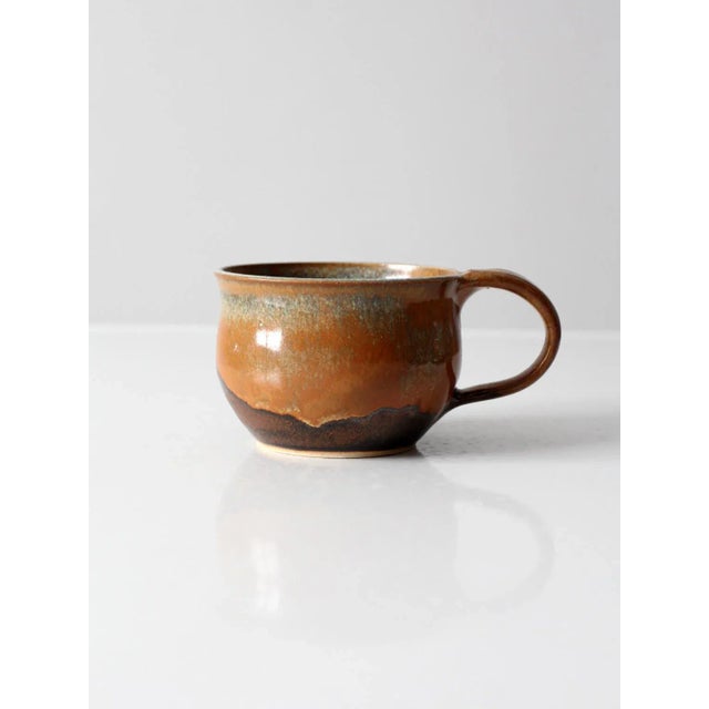 Vintage Studio Pottery Mug For Sale - Image 11 of 11