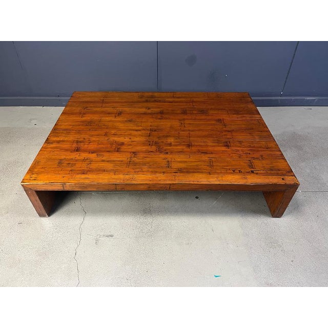 1980s Large Coffee Table in Bamboo attributed to Axel Vervoordt, 1980s For Sale - Image 5 of 14