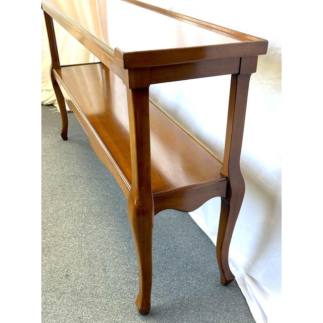 Mid-Century Modern Mid Century European Provincial Style 'Fine Arts Furniture, Grand Rapids' Console Table For Sale - Image 3 of 12