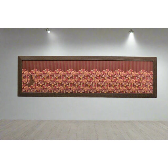 Extra Large framed wall decor of a brown bunny in a garden. Measuring 101 inches long, this one of a kind piece is sure to...