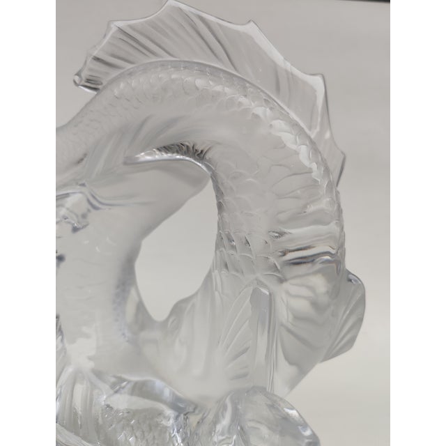 Lalique, 2 Fish, 1950s, Crystal For Sale - Image 4 of 13