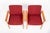 Wood Danish Modern Red Diplomat Chairs by Finn Juhl for France & Daverkosen For Sale - Image 7 of 12