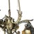 1900s Louis XVI Style Scrolling Bronze Belle Époque Six-Light Chandelier W/ Shades For Sale - Image 9 of 15