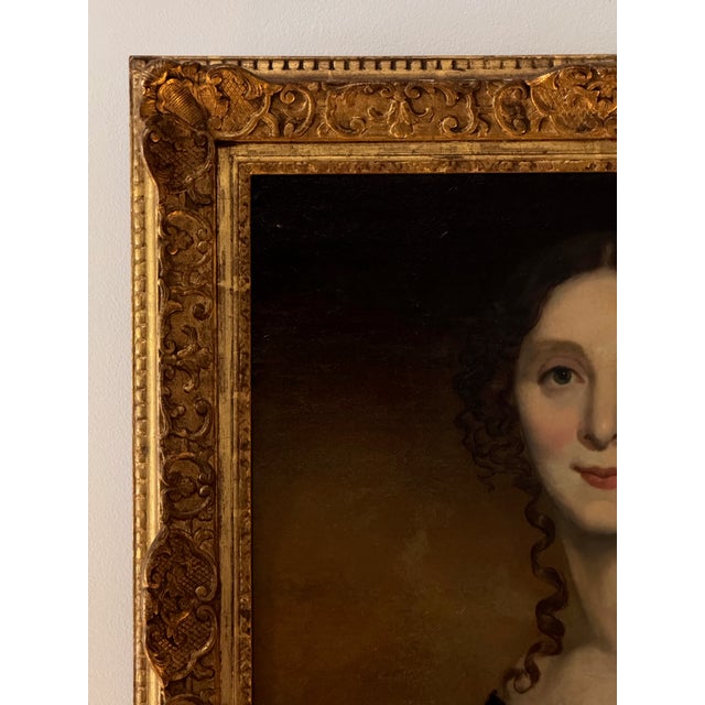 Early 19th Century Portrait of an Elegant Woman For Sale - Image 6 of 6