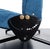 1970s Vintage Model D70 Sofa Bed Black Iron Reupholstered Blue by Osvaldo Borsani for Tecno, 1970s For Sale - Image 5 of 7