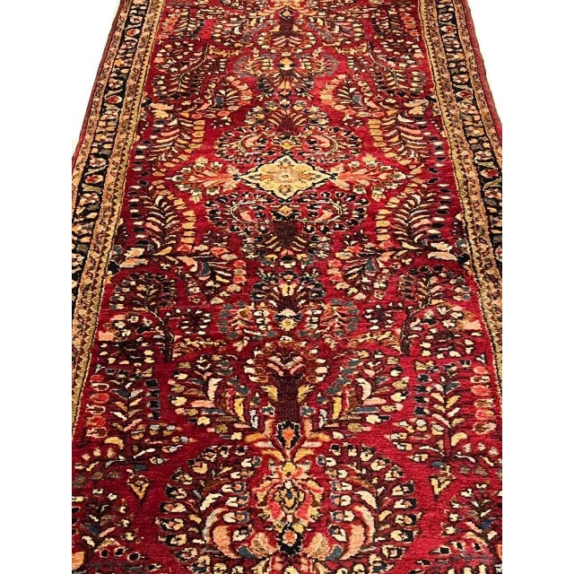 Persian Hand Knotted Antique Sarouk For Sale In Washington DC - Image 6 of 7