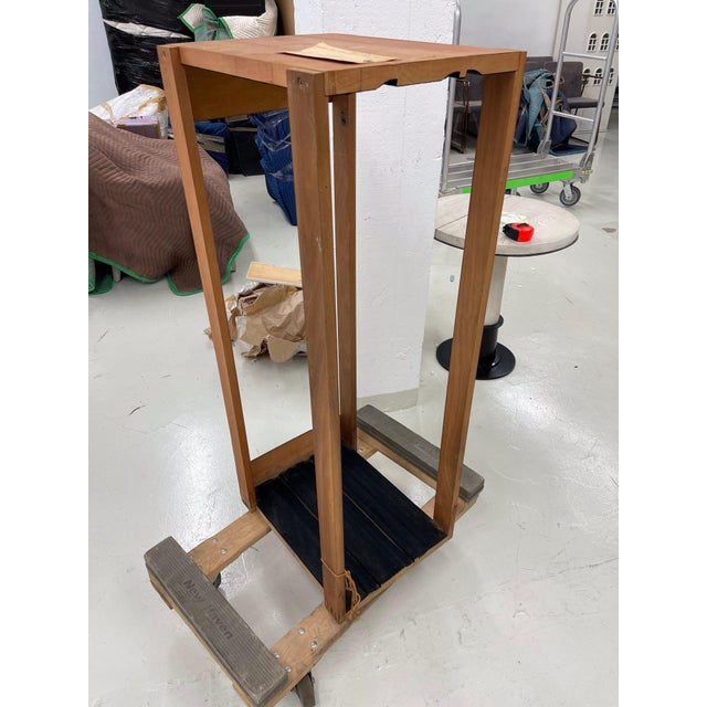 A John Widdicomb 2 pedestal Walnut Dining Table with 3 leaves, original storage create & table pads Measures: Total length...