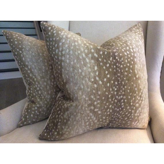 Antelope Chenille Pillow For Sale - Image 4 of 5