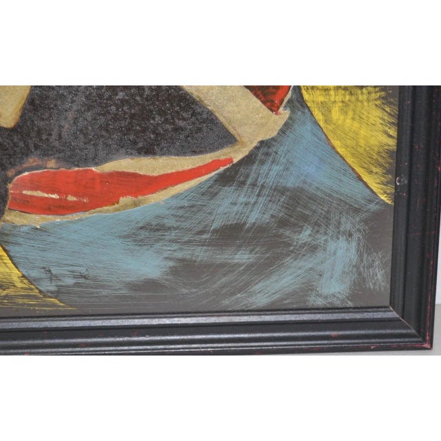 Maude Pestana Mid-Century Mixed Media Abstract For Sale In San Francisco - Image 6 of 8