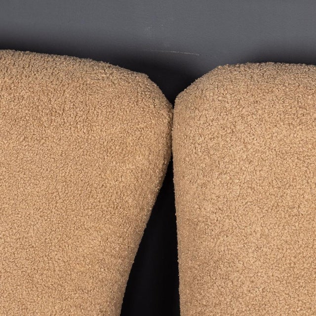 20th Century Italian Sofa and Armchairs in Toffee Bouclé by Paulo Buffa, 1950s, Set of 3 For Sale - Image 6 of 18