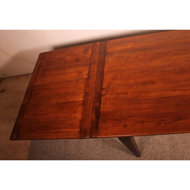 19th Century French Extending Oak Table For Sale - Image 12 of 13