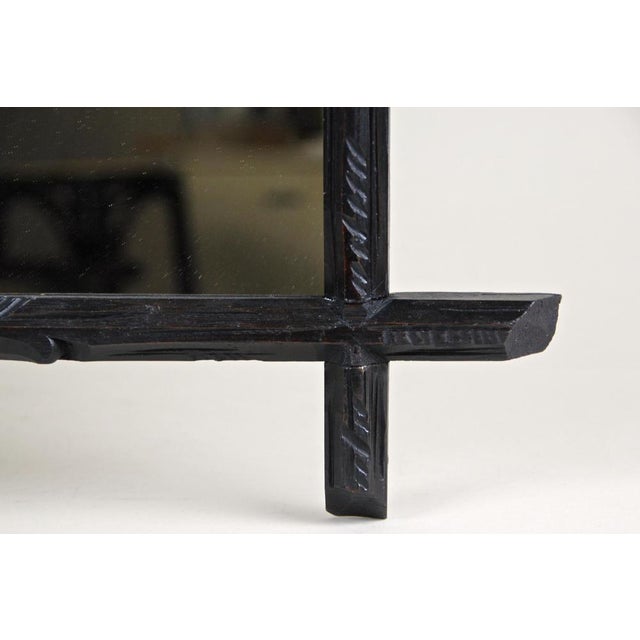 Austrian Black Forest Basswood Wall Mirror, 1880s For Sale - Image 6 of 16
