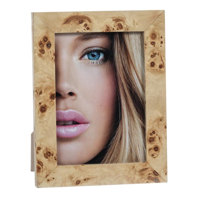 Bogor Burlwood Veneer Photo Frame, 5" x 7" For Sale