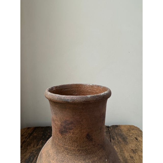 Brown 1930s Clay Vessel Vase For Sale - Image 8 of 9
