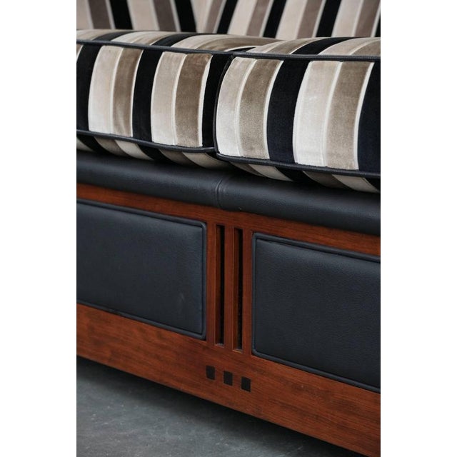 Art Deco Decoforma Series 2.5-Seater Sofa with Woodwork and Fabric Upholstery from Schuitema For Sale - Image 11 of 18