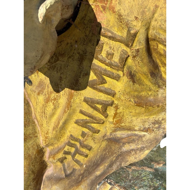 An early 1900's papier mache sculptural advertisement for the Chi-Namel brand, developed by the Ohio Varnish Compay. The...