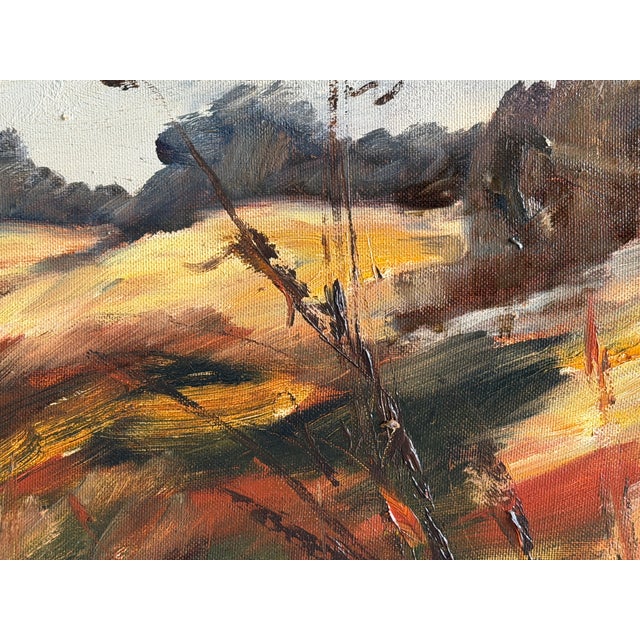 Poul Anders, Autumn River Landscape, 1960s, Oil on Canvas, Framed For Sale - Image 9 of 11