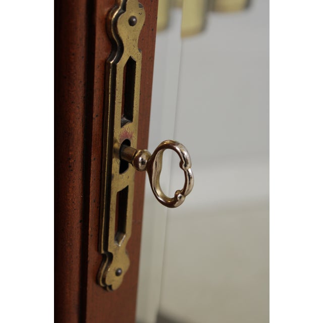Howard Miller Cherry Grandfather Hall Clock For Sale - Image 10 of 17