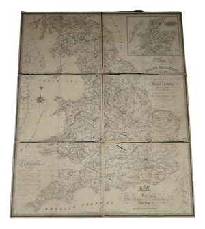 Large Inland Navigation Map of Canals and Railroads, 1830