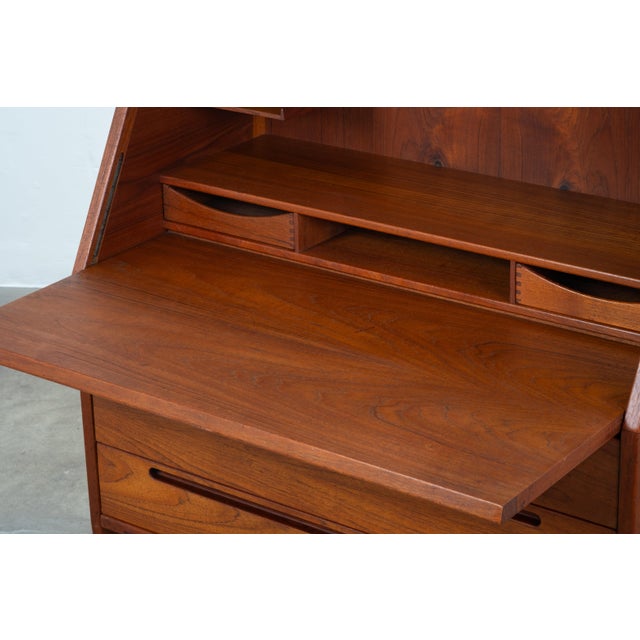 Vintage Teak Secretaire by Nils Jonsson, 1960s For Sale - Image 6 of 12