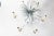 Metal 1960s White Painted Metal Pineapple Chandelier For Sale - Image 7 of 11
