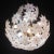 White Murano Sputnik White Flowers Chandelier, 1980s For Sale - Image 8 of 10