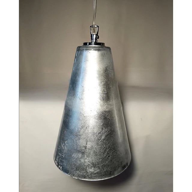 1990s Vintage Pendant Light in Murano Glass, 1990s For Sale - Image 5 of 12