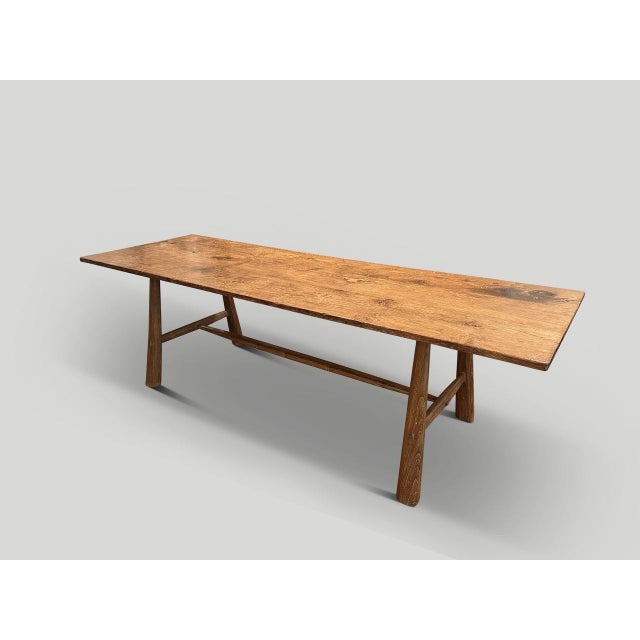 Mid-Century Modern Andrianna Shamaris Midcentury Couture Teak Wood Dining Table For Sale - Image 3 of 18