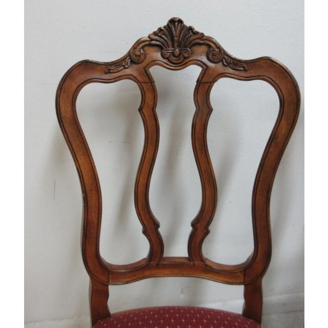 French Country Pair Ethan Allen Tuscany French Country Dining Room Side Chairs C For Sale - Image 3 of 11