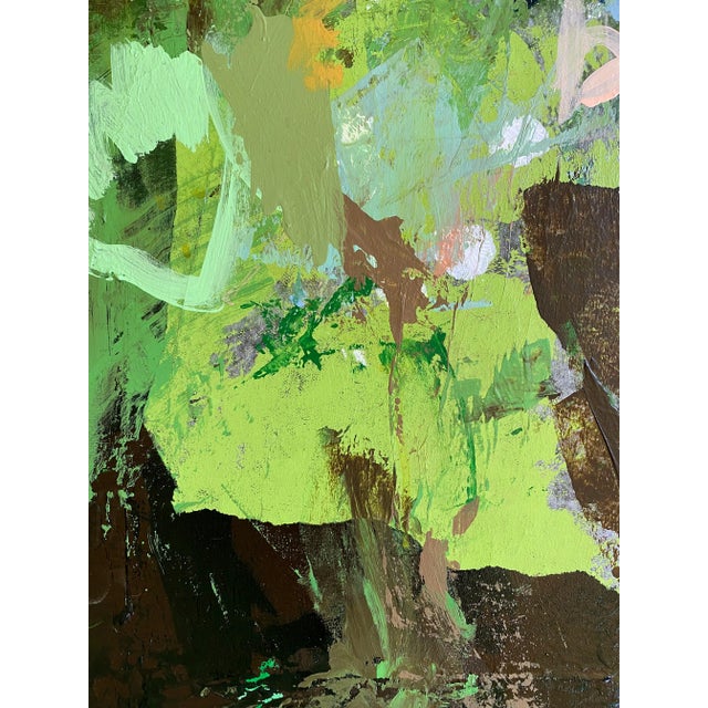 "Mossy 1" Original Mixed Media Painting by Jessalin Beutler For Sale In Seattle - Image 6 of 6