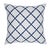 2020s Schumacher Bamboo Trellis Indoor/Outdoor Pillow 20" x 20" in Navy For Sale - Image 5 of 5
