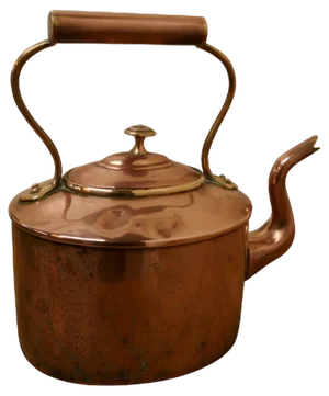 19th Century Oval Century Copper Kettle, 1870s