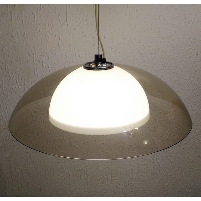 Green Meblo Guzzini Elvetia, Extra Large Hanging Lamp, Yugoslavia 70s For Sale - Image 8 of 10