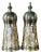 Vintage Abalone Shell & Stainless Steel Salt and Pepper Shakers in the Style of Los Castillo For Sale