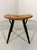 Pirkka stool by Ilmari Tapiovaara for Laukaan Puu or Asko, Finland. Solid pine seat and legs of black lacquered birch...