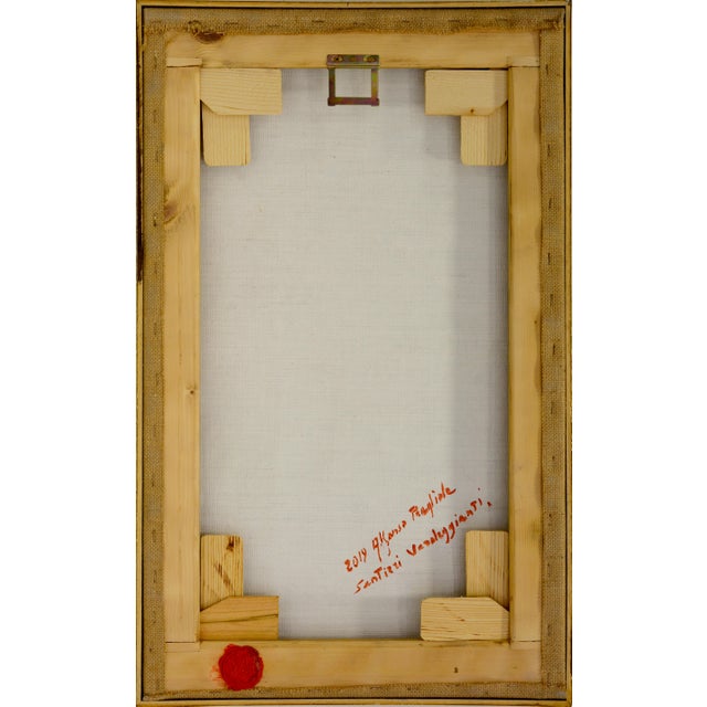 Early 21st Century Alfonso Pragliola, Sentieri Verdeggianti Landscape, Mixed Media on Canvas, 2019 For Sale - Image 5 of 6